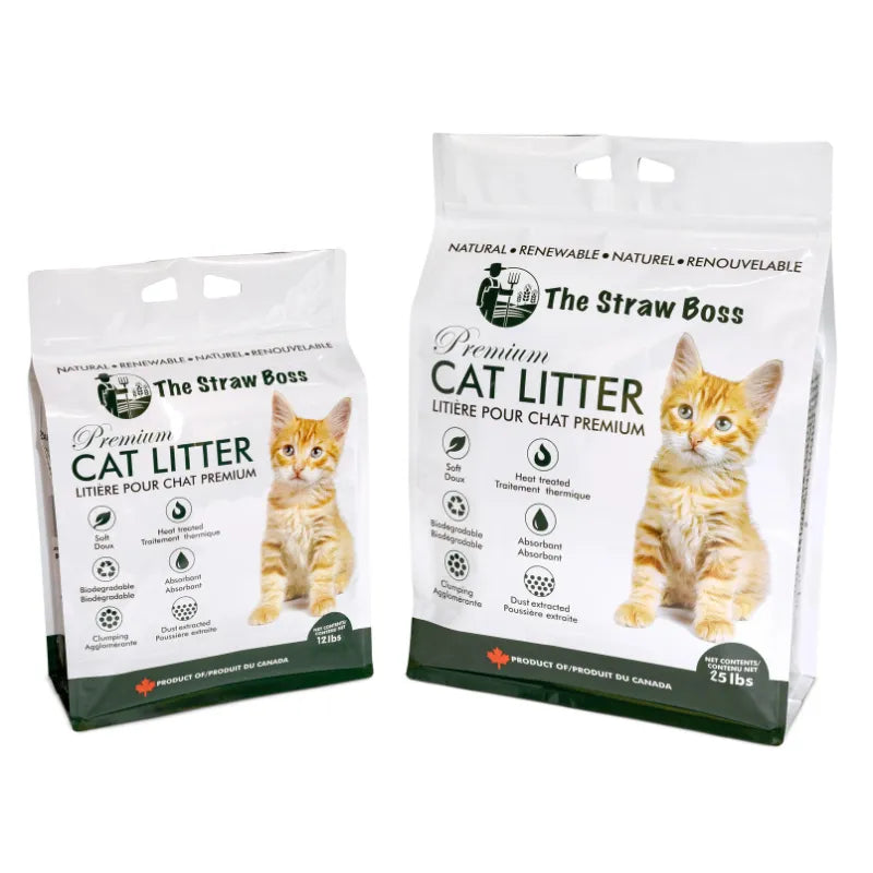 The Straw Boss Clumping Cat Litter 12lb