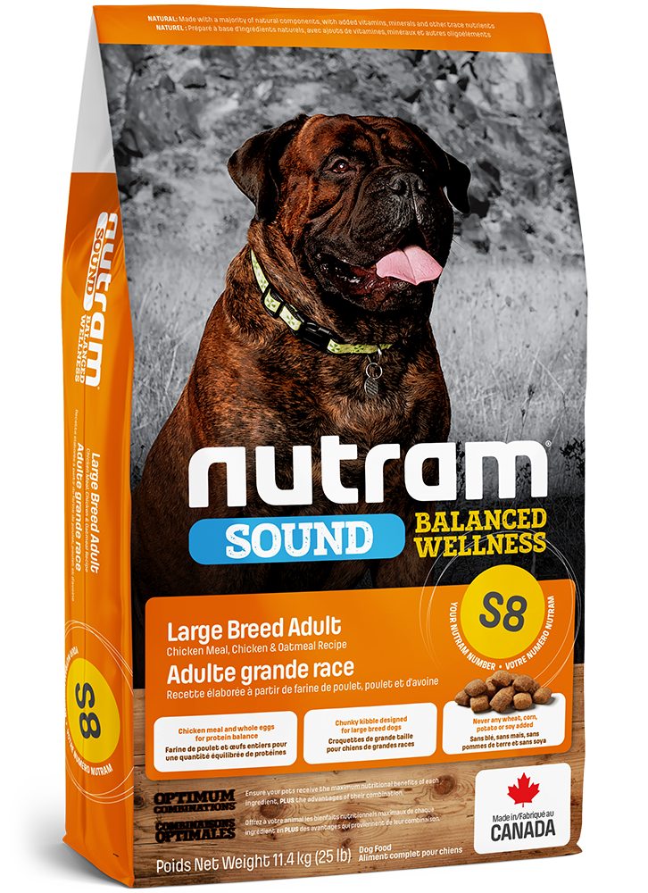 Nutram S8 Dog Adult Large Breed 11.4 kg