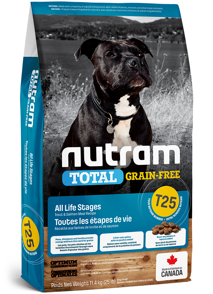 Nutram T25 Grain Free Salmon/Trout Dog 11.4kg