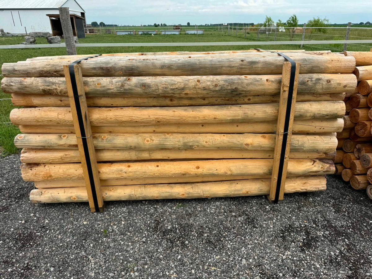 5 inch cedar posts for cattle, sheep, goat and pasture fencing