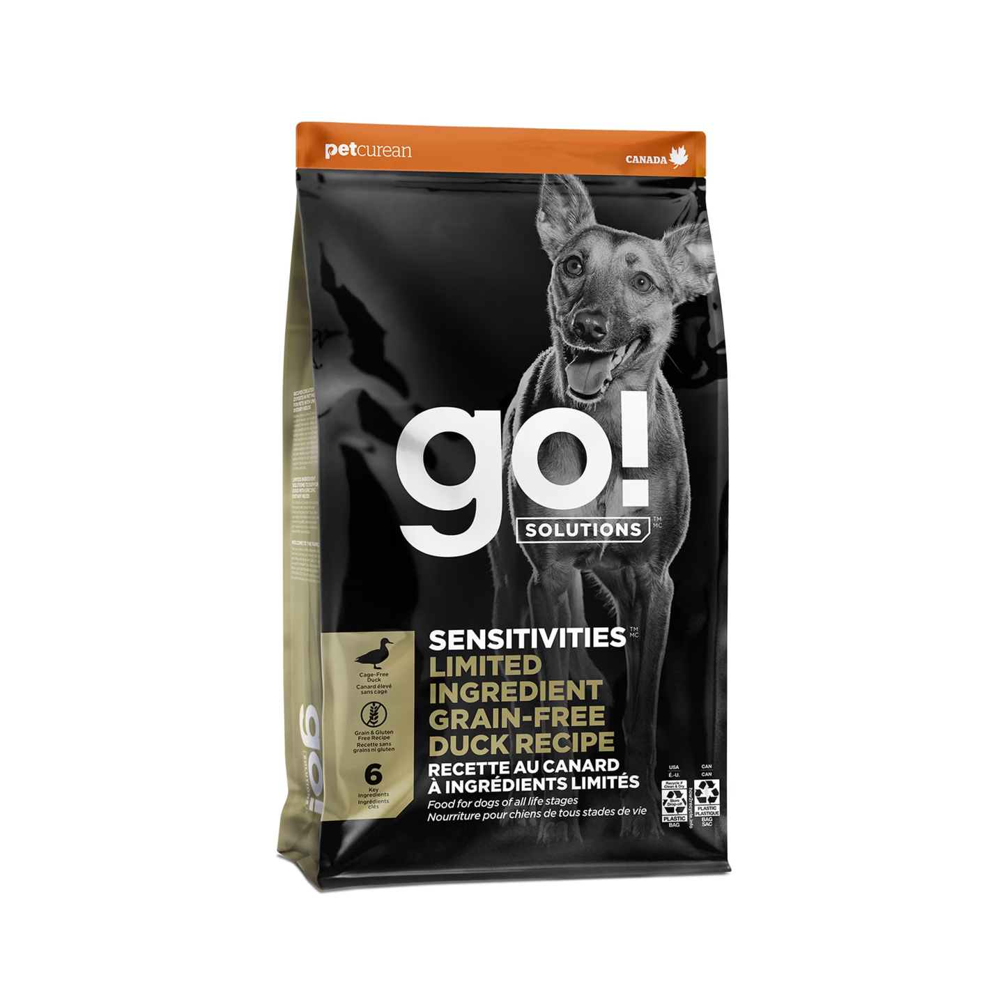 GO! Sensitive Grain Free Duck Dog Food 22lb