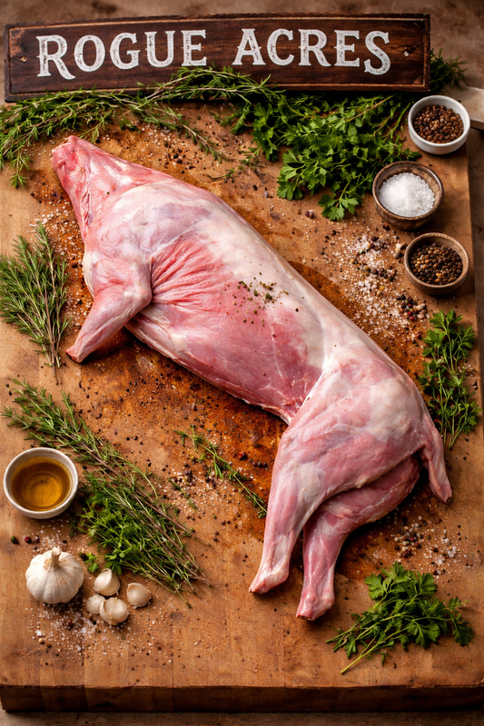 Rogue Acres ribeye steaks, premium marbled beef cuts from pasture-raised cattle, packaged and ready for cooking, locally produced in Chatham, Ontario.
