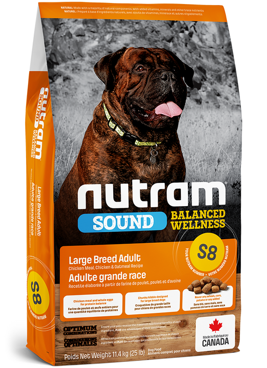 Nutram S8 Dog Adult Large Breed 11.4 kg