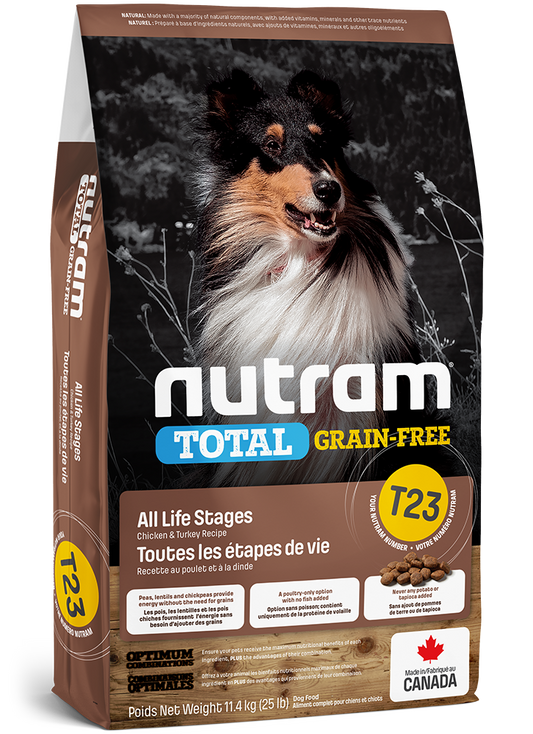 Nutram T23 Grain Free Turkey/Chicken Dog 11.4kg
