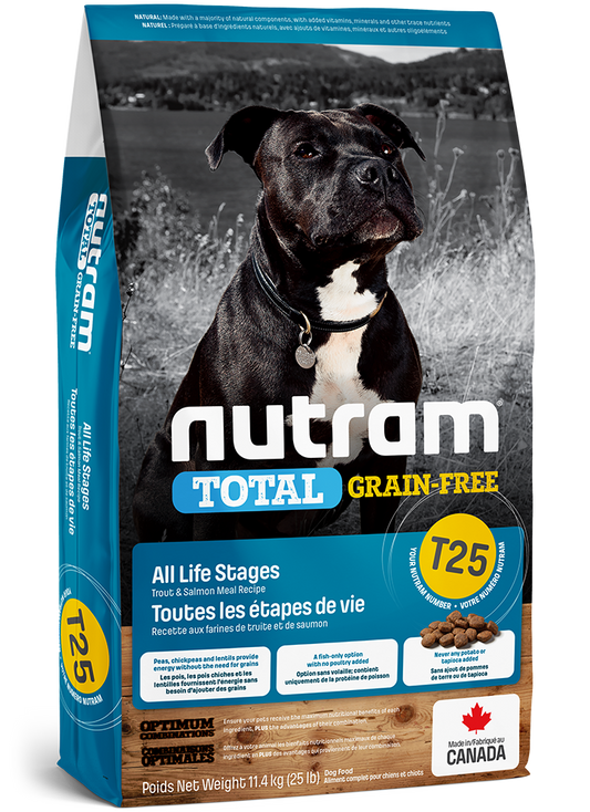 Nutram T25 Grain Free Salmon/Trout Dog 11.4kg